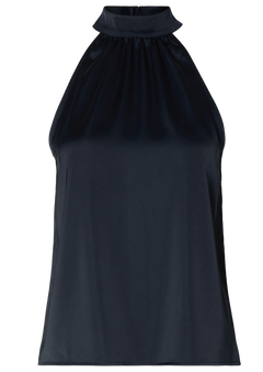 Lena-Rachelle Halterneck Top - Dark Sapphire