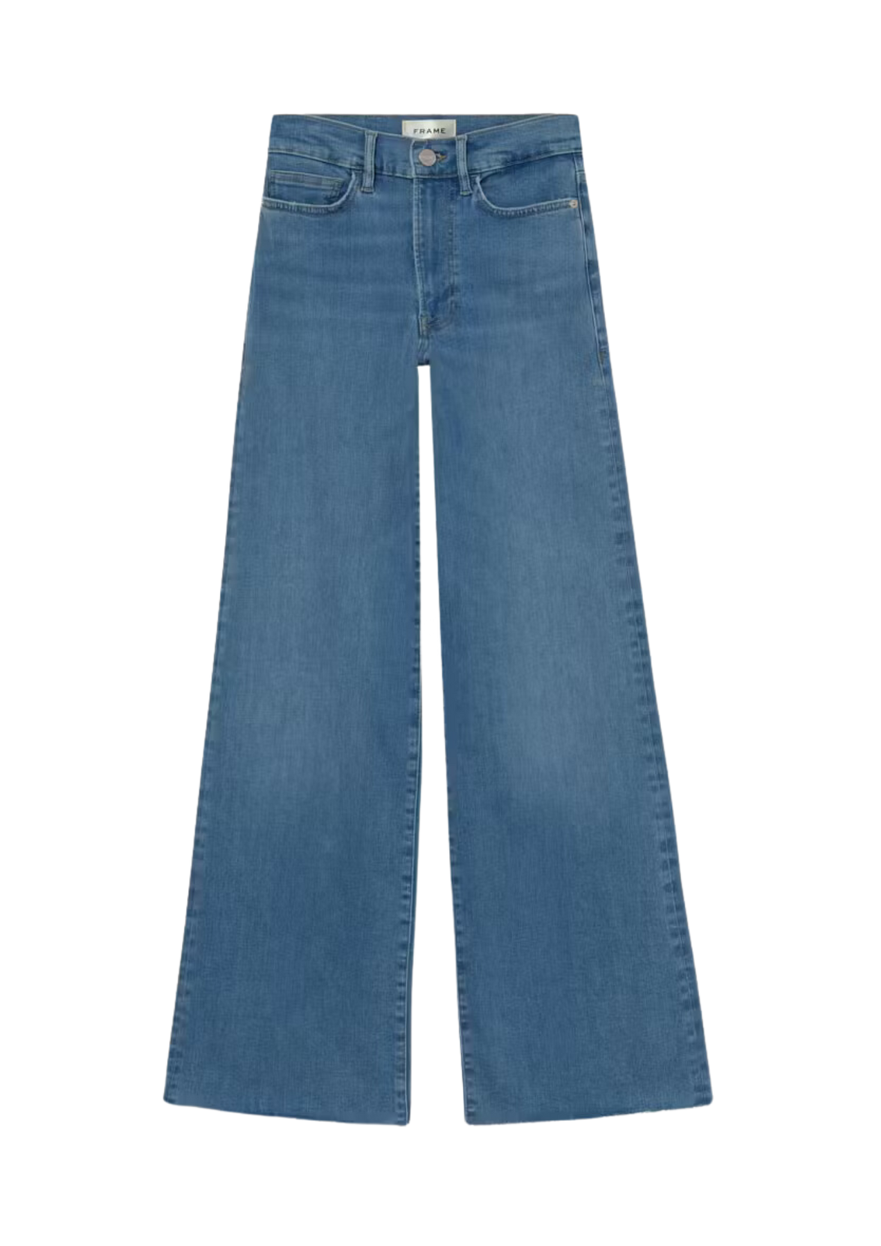 Le Slim Palazzo Raw Fray - Clearwater