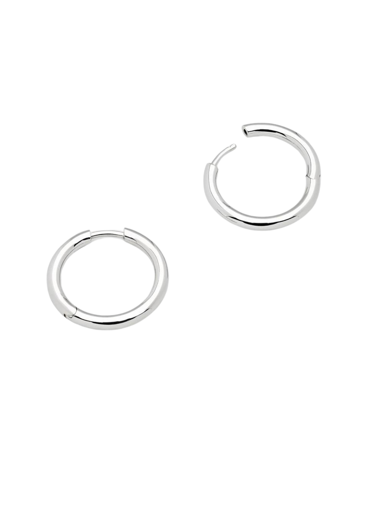 Classic Hoops Medium - Silver