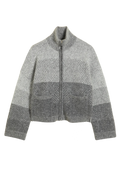 Tine Knit Cardigan - Dk. Grey Mix