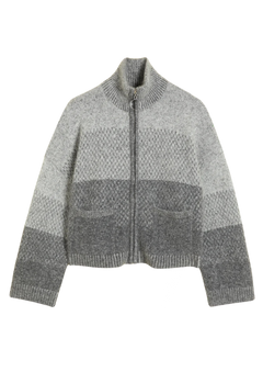 Tine Knit Cardigan - Dk. Grey Mix