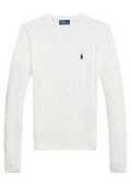 Julianna Long Sleeve Cotton Pullover - White