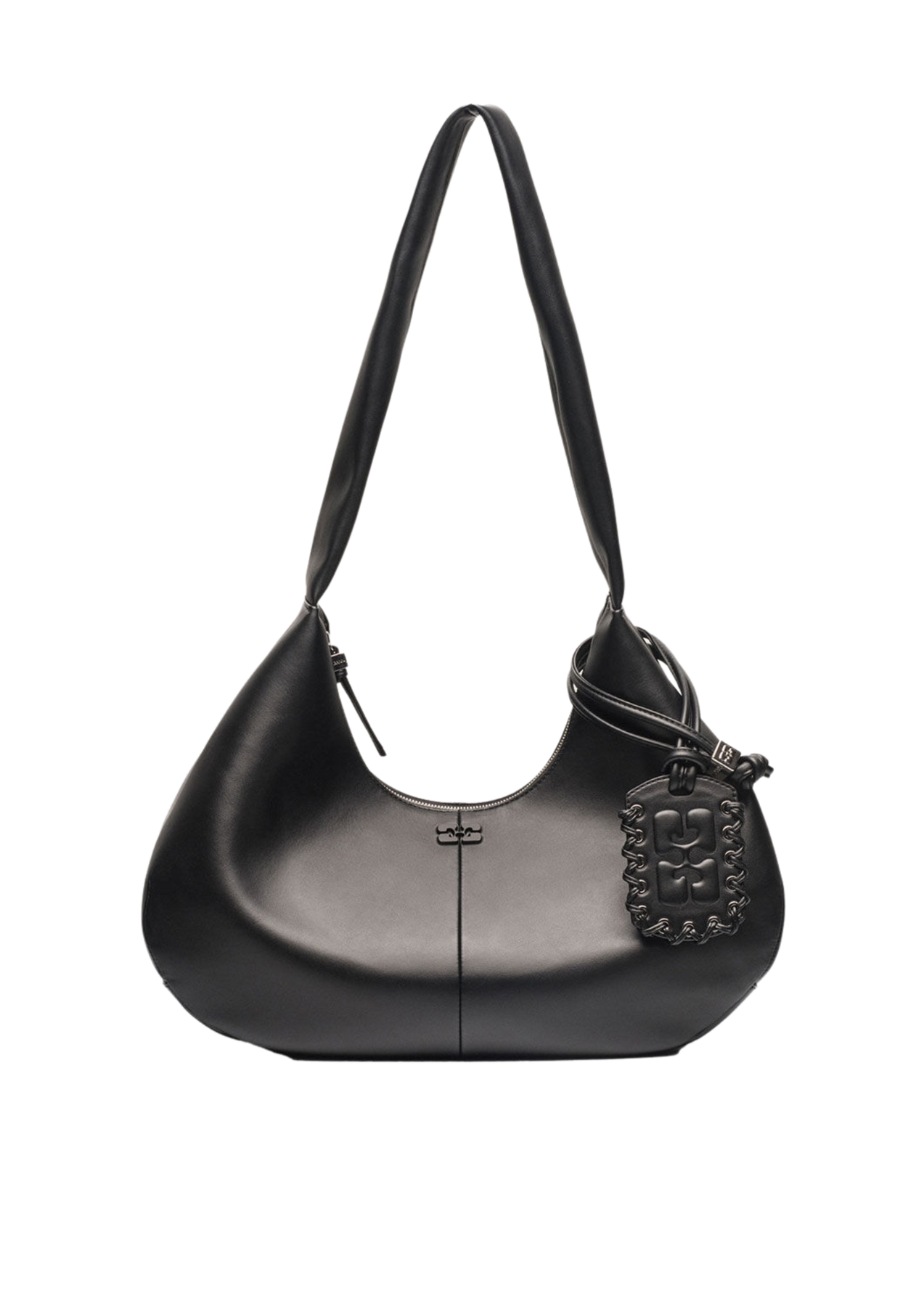 Ganni Bou Bag Hobo Medium - Black