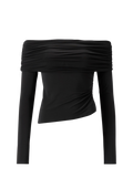Off-Shoulder Top - Svart