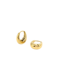 Hedvig - Classic Wide Hoop Earrings Stainless Steel - Gold
