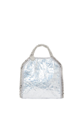 Limited Edition Cracked Metallic Falabella Tiny Tote Bag - Silver