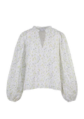 Karro Blouse - Yellow Branch Print