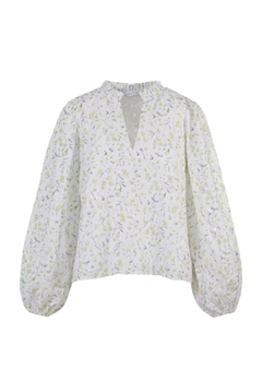 Karro Blouse - Yellow Branch Print