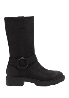 Brimfield Tall Pull On Boot - Blk Suede