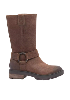 Brimfield Tall Pull On Boot - Dk Brn Suede