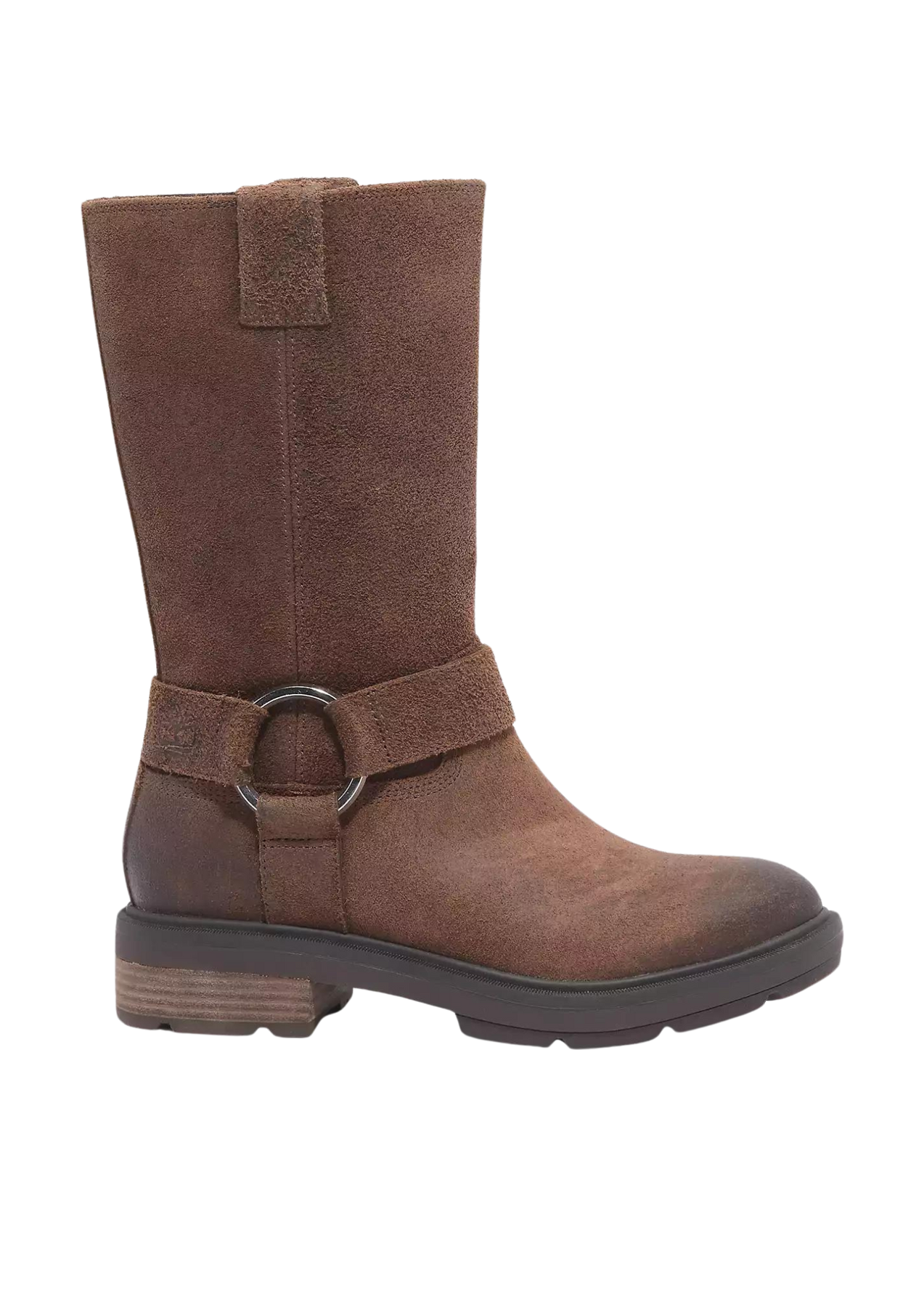 Brimfield Tall Pull On Boot - Dk Brn Suede
