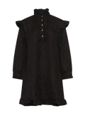 Reno Ruby Ruffle Dress - Svart