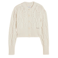 Chunky Cable Cardigan - Ecru