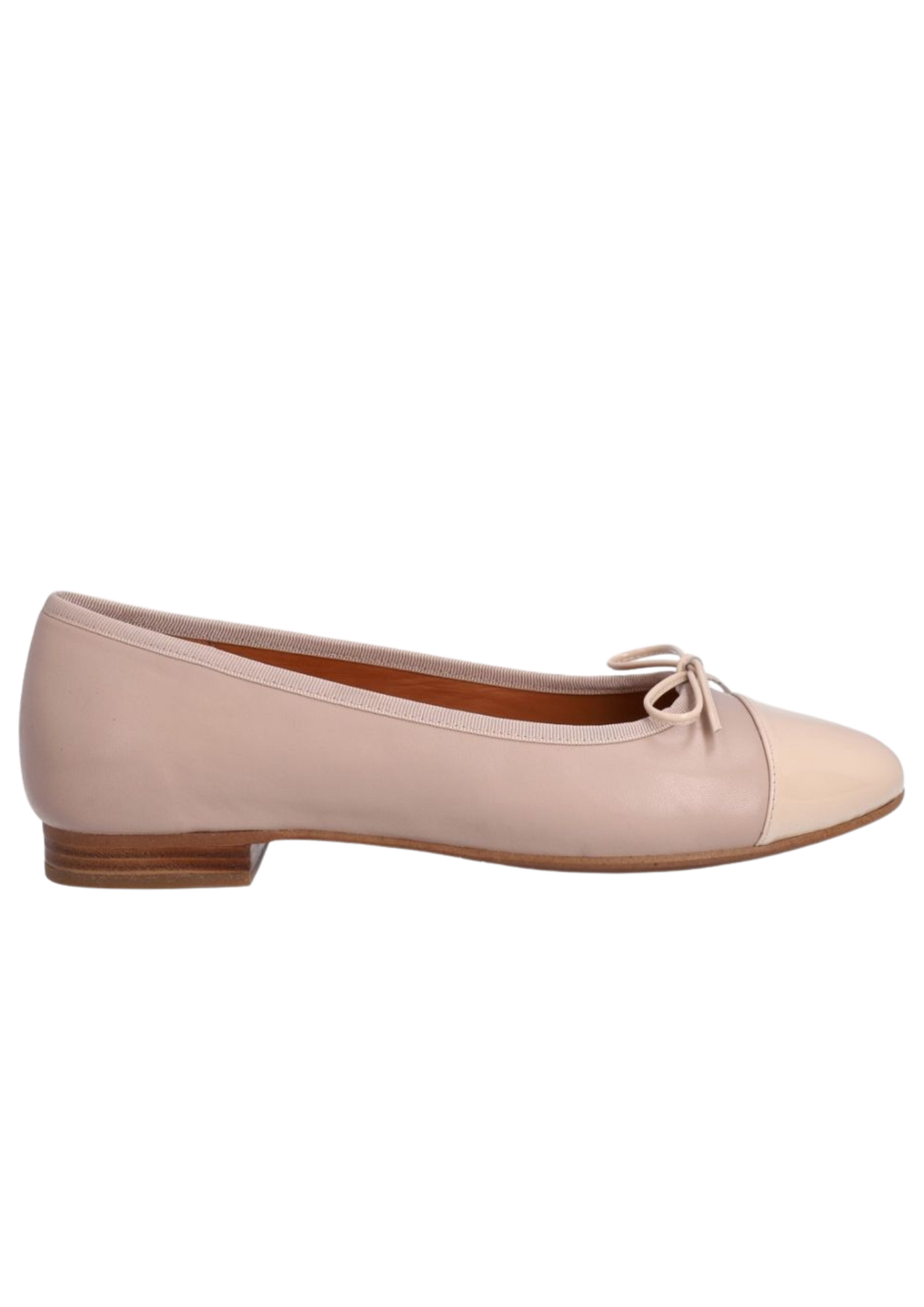 A6021 - Beige Patent/Beige Nappa