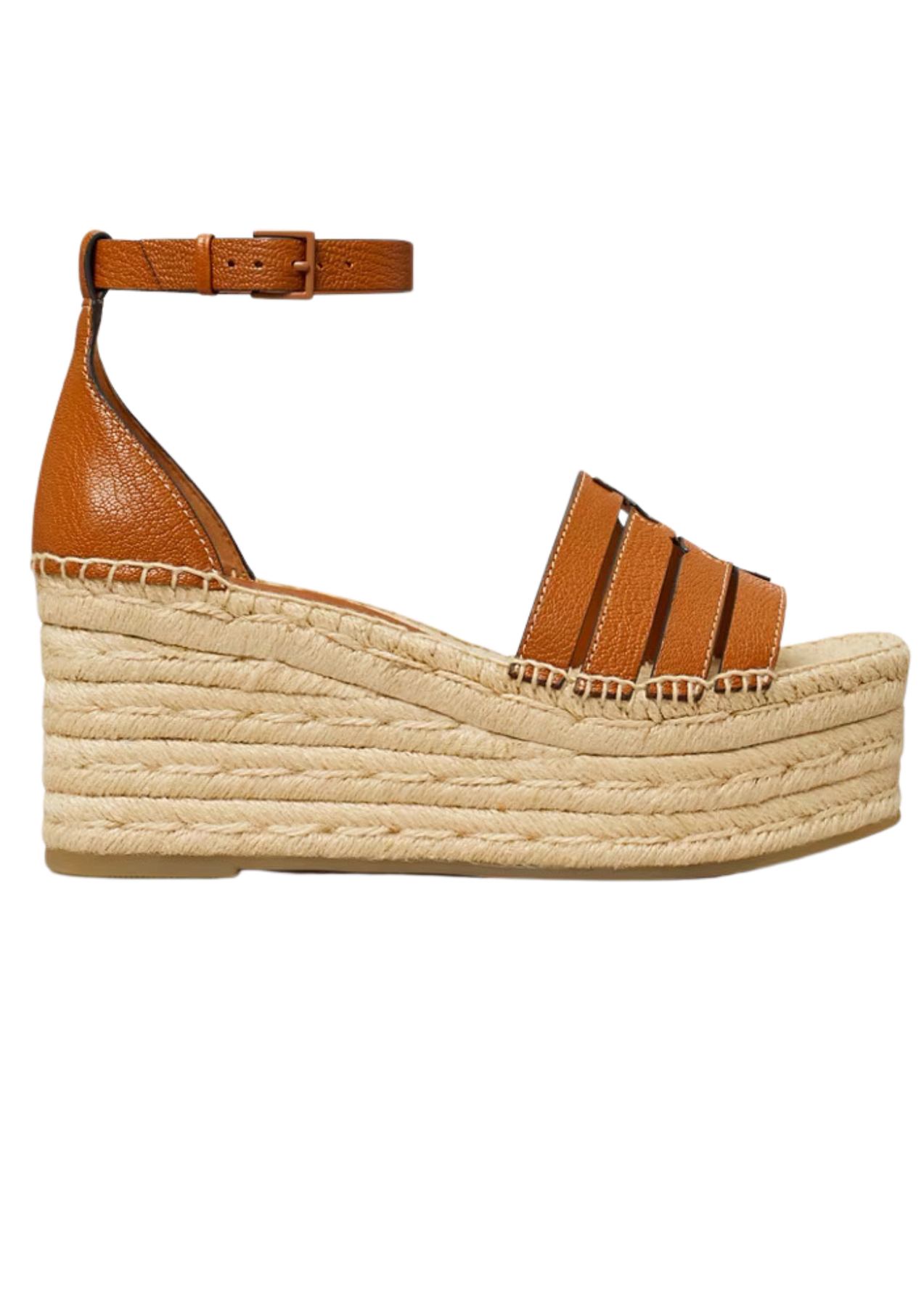 Ines Cage Wedge Espadrille 80mm - Bourbon