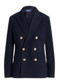 Double-Breasted Knit Blazer - Park Avenue Navy