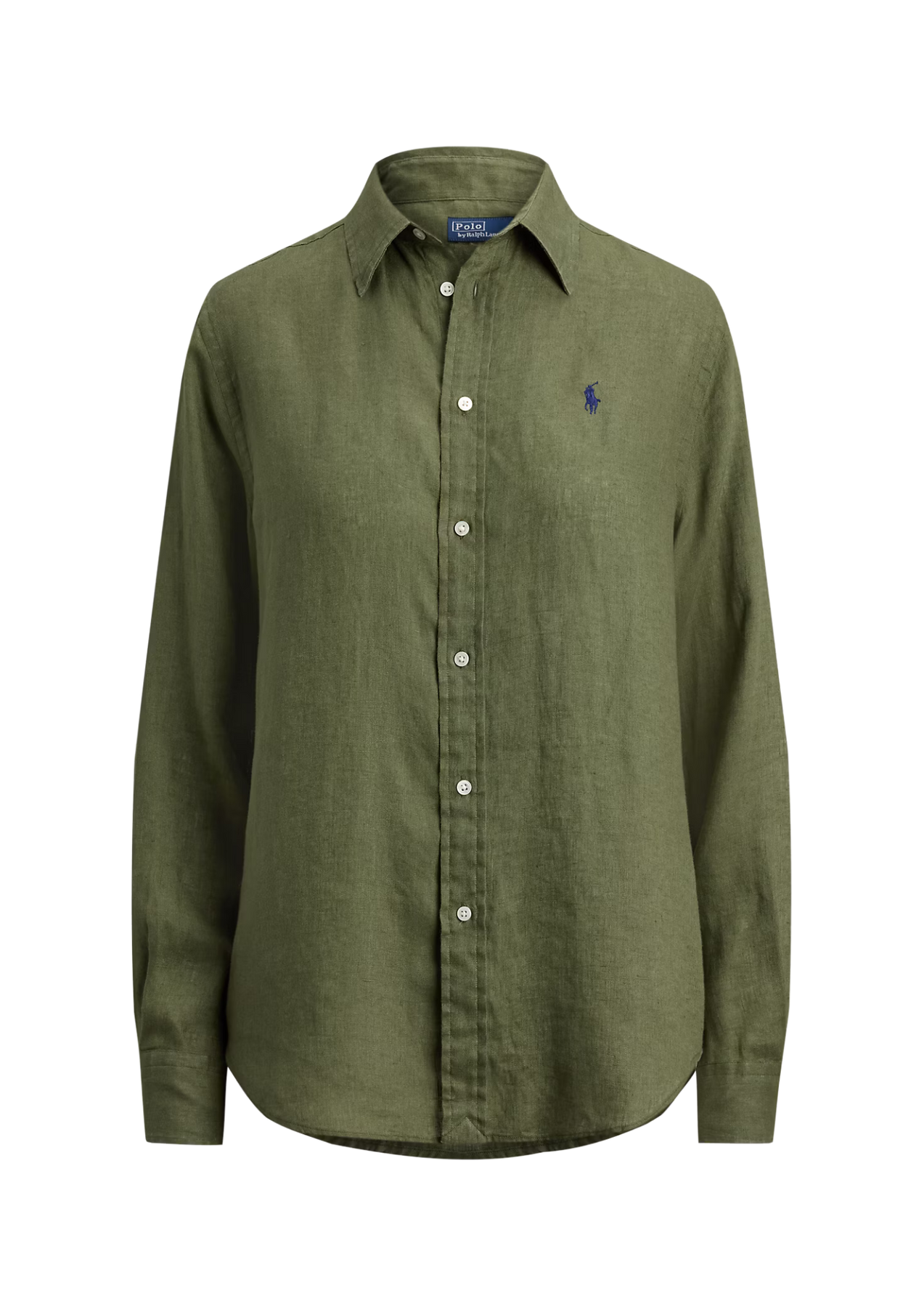 Classic Fit Linskjorta - Supply Olive
