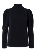 Fenja Ls T-Neck Top - Dark Sapphire