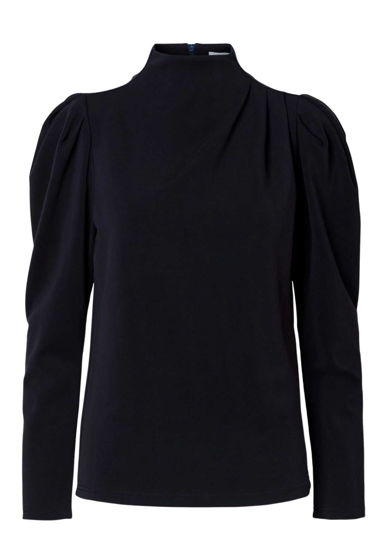 Fenja Ls T-Neck Top - Dark Sapphire