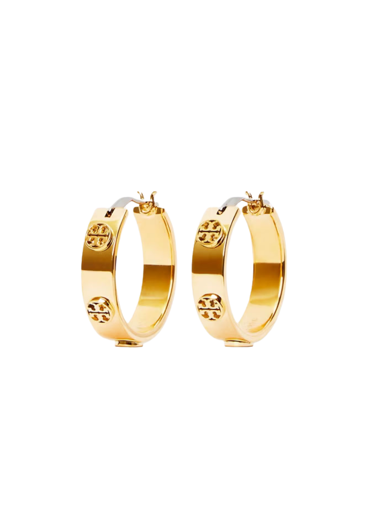Small Miller Stud Hoop Earring - Tory Gold