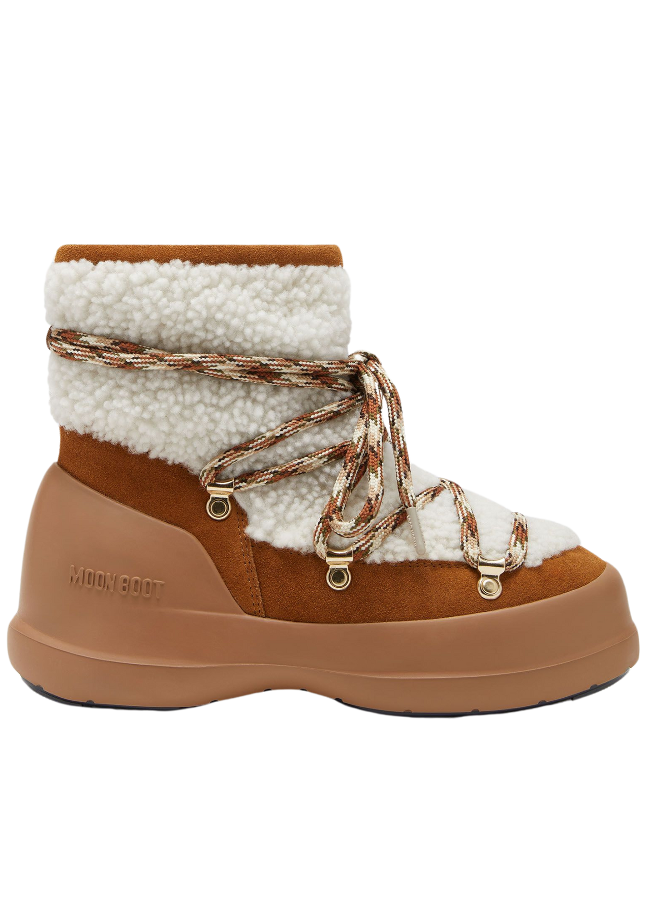 Luna Shearling - Whisky/Off White