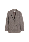 Emi Herrinbone Blazer - Brown Mix