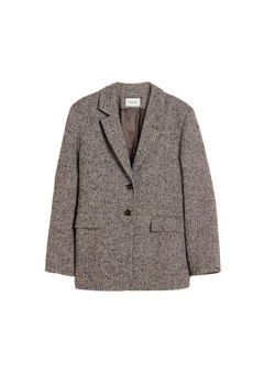 Emi Herrinbone Blazer - Brown Mix