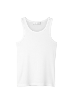 Riviera Ribbed Tank - Salt