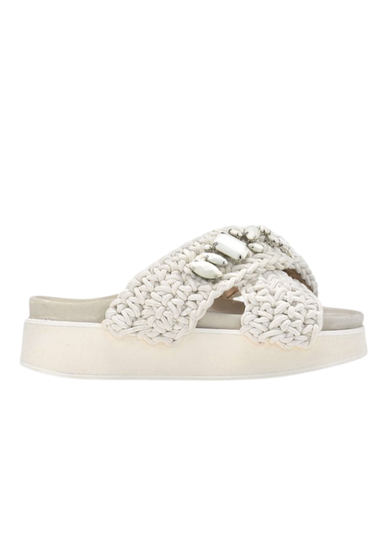 Woven Stones Platform -  Ivory