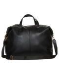 Holdall Medium Weekend Bag - Black Leather Look