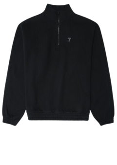 Organic Panelled Sweatshirt - Black