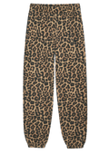 Anine Bing Karter Jogger Framed Monogram - Svart & Brun Leopard