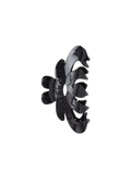 Glitter Magnolia Hair Claw - Black