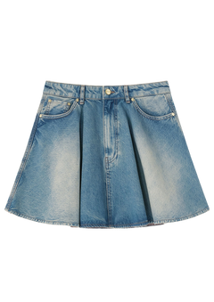 Tint Rigid Denim Mini Skirt - Mid Blue Vintage