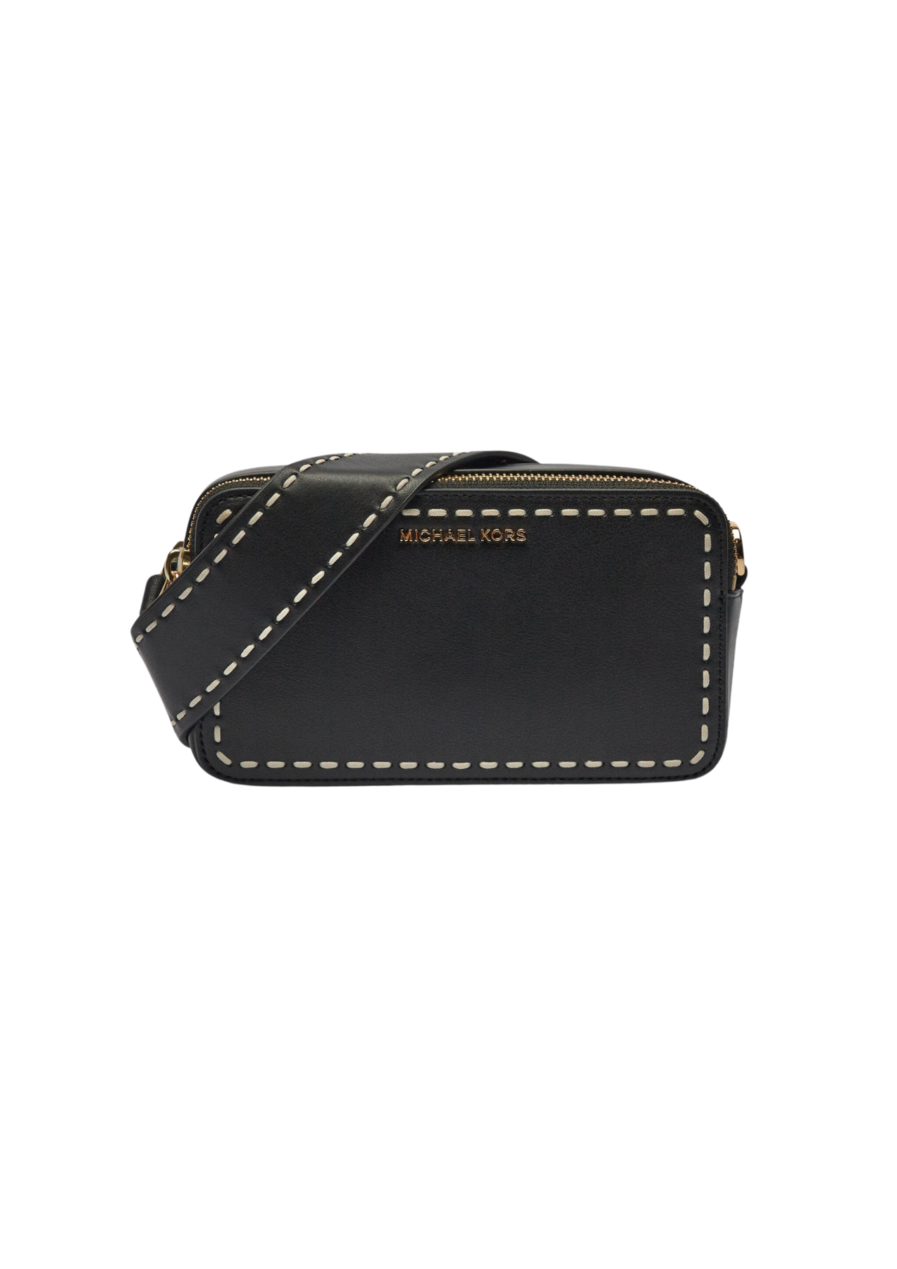 Sm Dbl Zp Camra Chain Xbody - Black