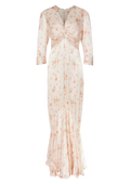 Paloma Dress - Peachy Rose Print