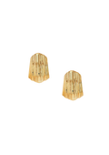 Ribbed Earrings - Gold