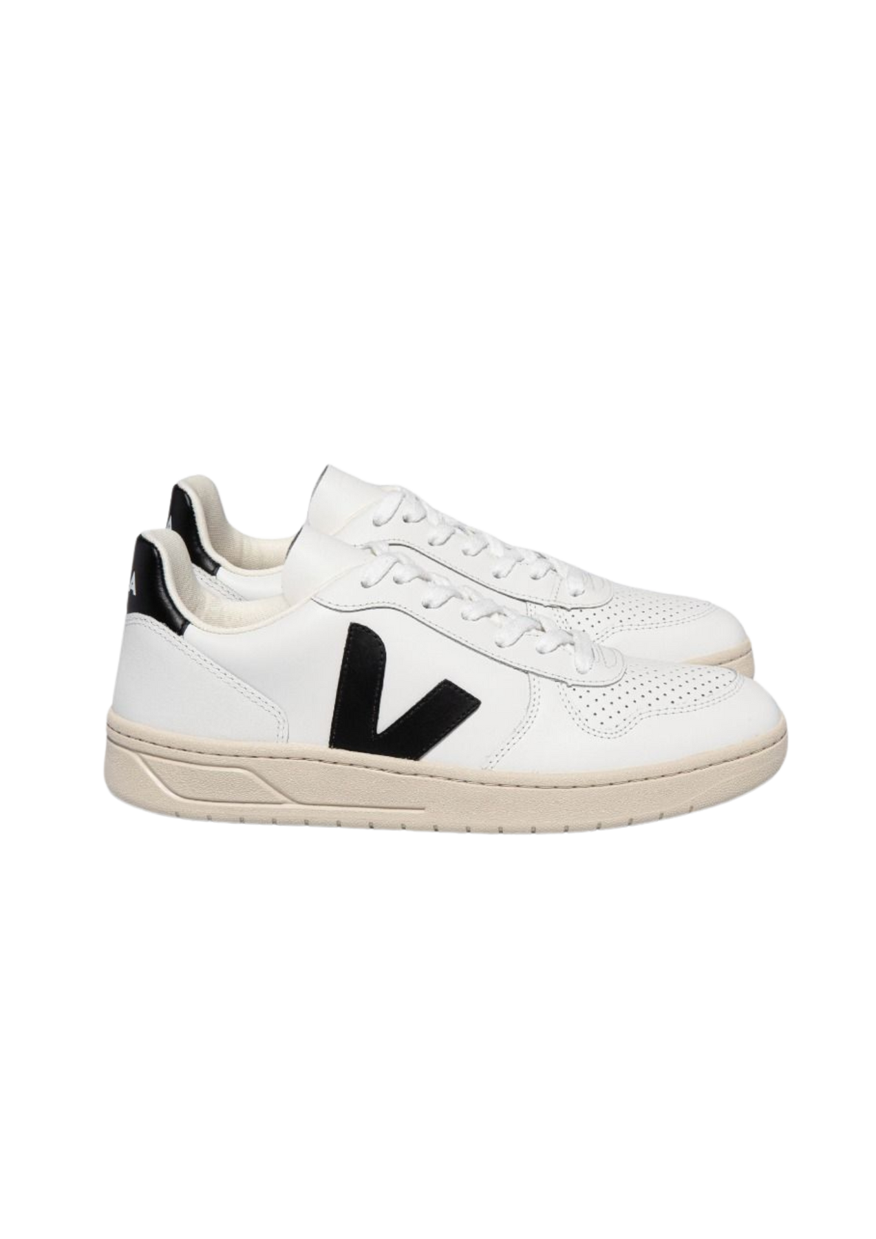 V-10 Leather - Extra White/Black