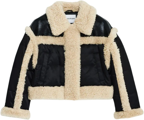 Mary Jacket - Black/Natural White