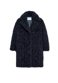 Camille Cocoon Coat - Smoke Grey