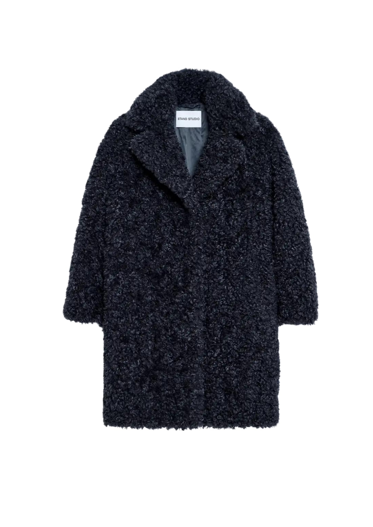 Camille Cocoon Coat - Smoke Grey