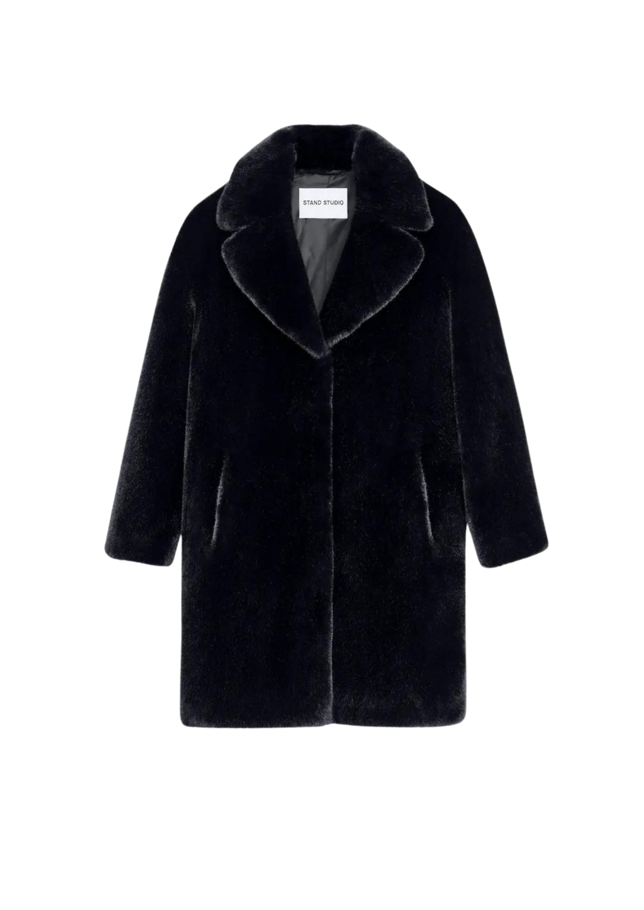 Camille Cocoon Coat - Black