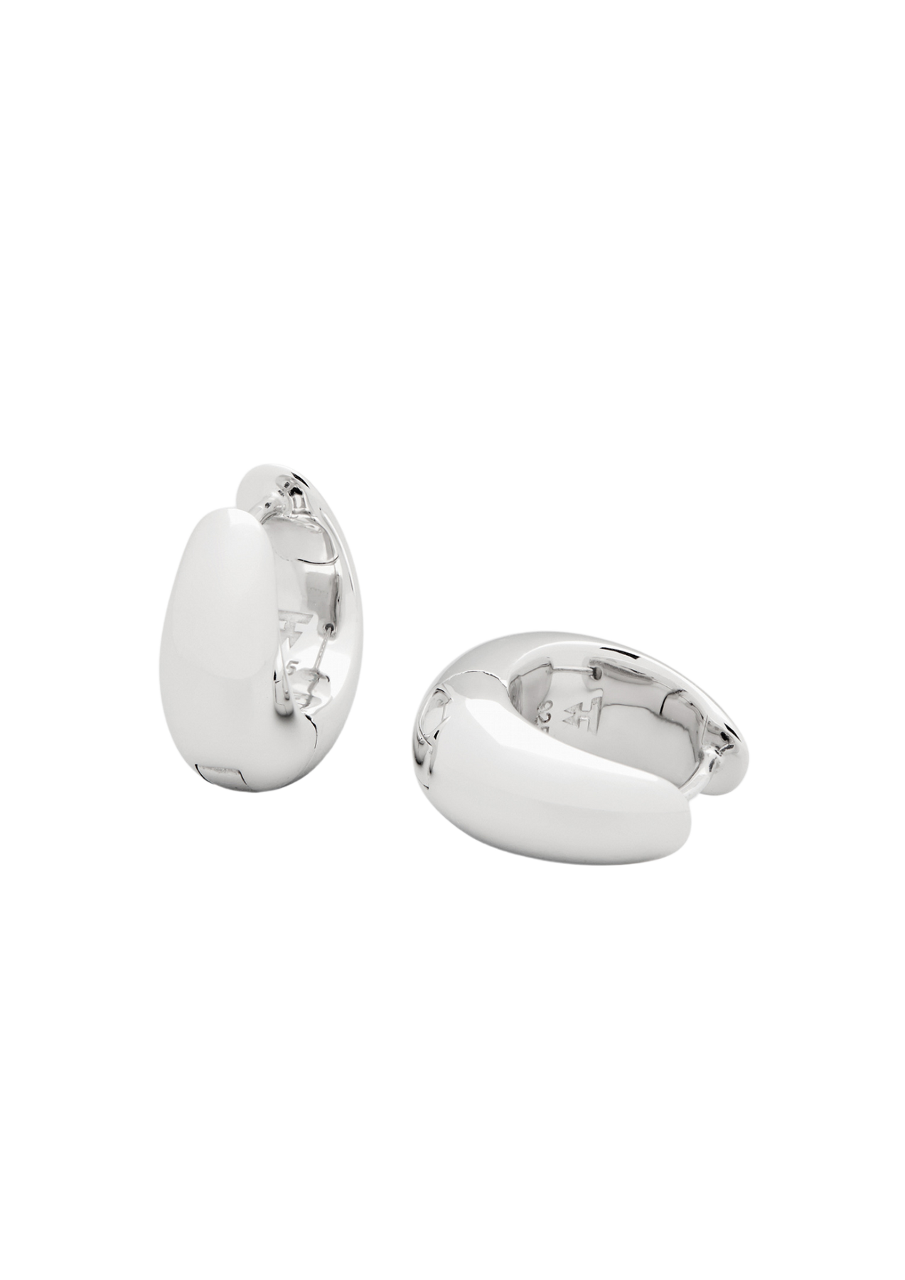 Ice Hoops Small - Silver