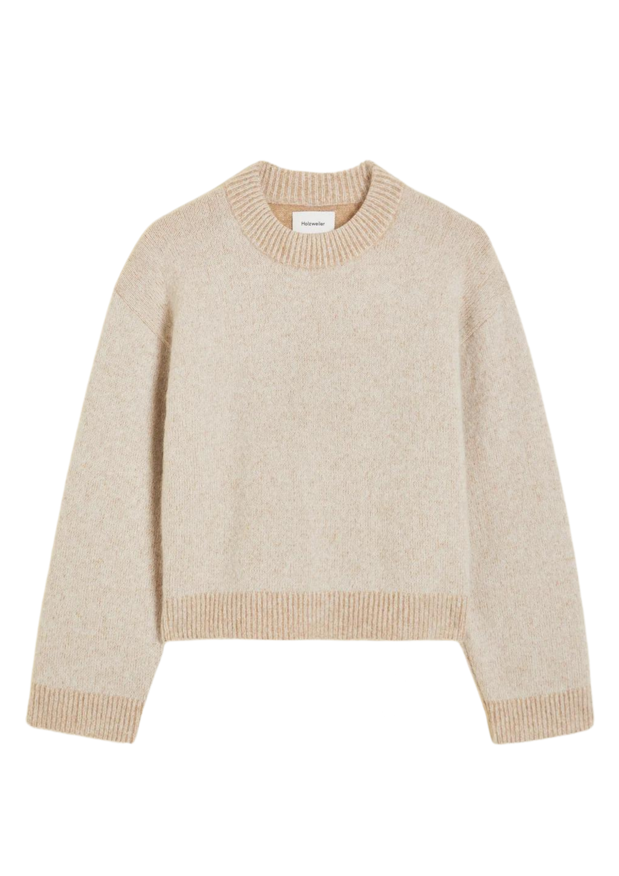 Tine Knit Crew Neck - Sand Mix