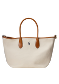 Bellport Canvas Medium Tote - Natural/Navy