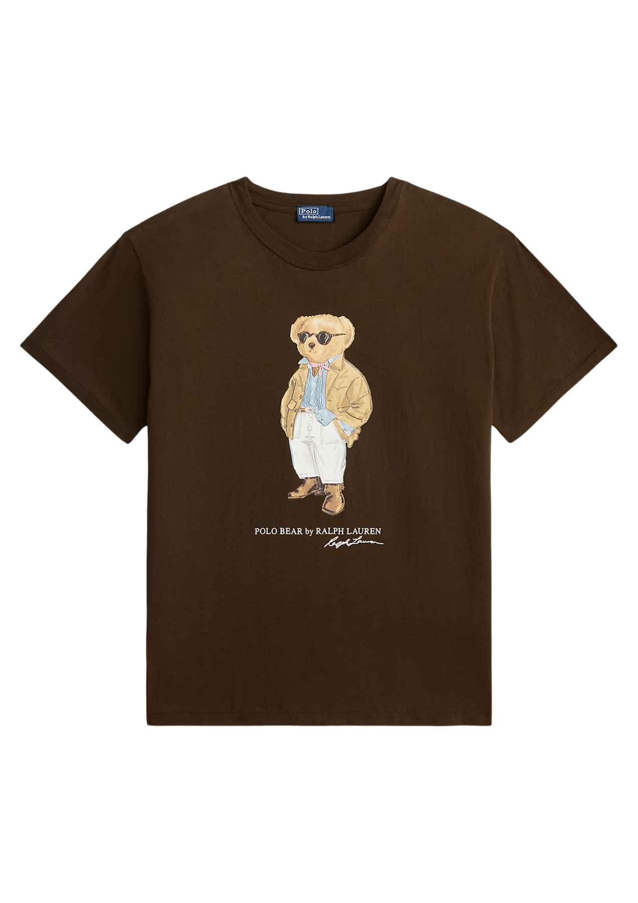 Polo Bear Cotton Jersey T-shirt - Mörkbrun