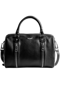 Zadig & Voltaire Sunny Medium Grained Leather + - Noir