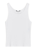 Fitted Rib Singlet - Vit
