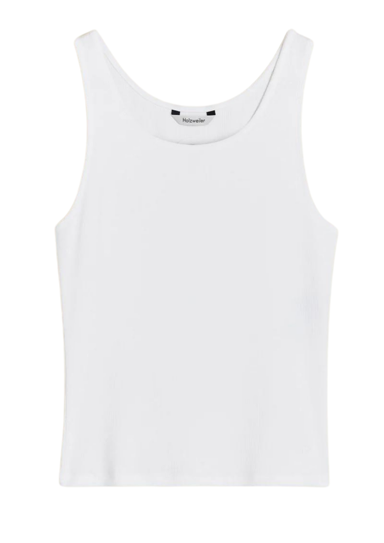 Fitted Rib Singlet - Vit