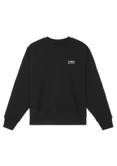 Organic Fitted Crewneck - Black